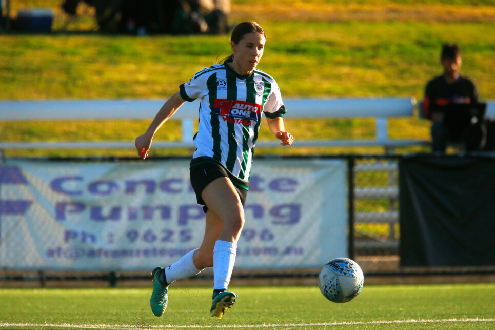 Match action during the National Premier Leagues NSW Womens Round 14 match between Blacktown Spartans FC and Northern Tigers FC at Blacktown Football Park on June 9, 2019 in Rooty Hill, Australia. #NPLNSW @NPLNSW #NPLNSW 
@northerntigers @blacktownspartans